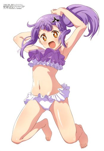 ura takazumi ninja to koroshiya no futarigurashi kusagakure satoko bikini skirt lift swimsuits