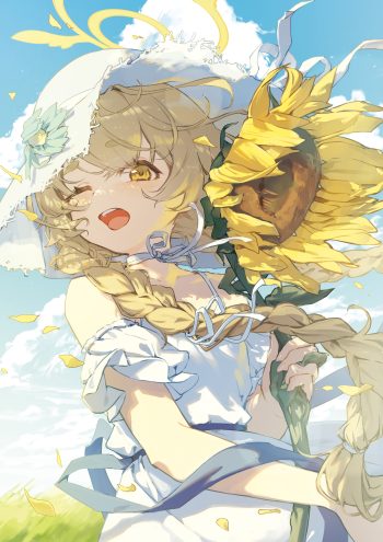 kokko (kokko3045) blue archive ajitani hifumi dress halo summer dress