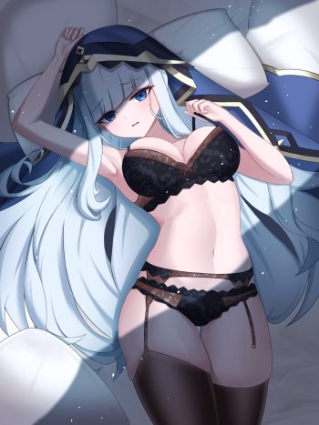black survival eternal return: black survival adina (black survival) bra garter belt lingerie pantsu stockings tagme thighhighs undressing