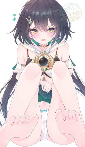 honkai: star rail yunli feet garter loli pantsu skirt lift tagme thong wet