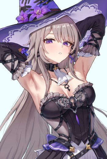 kadokadokado honkai: star rail herta dress no bra witch