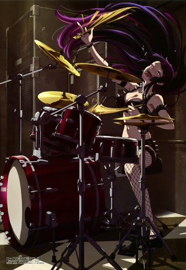 rock wa lady no tashinami deshite kurogane otoha bra fishnets heels tagme thighhighs