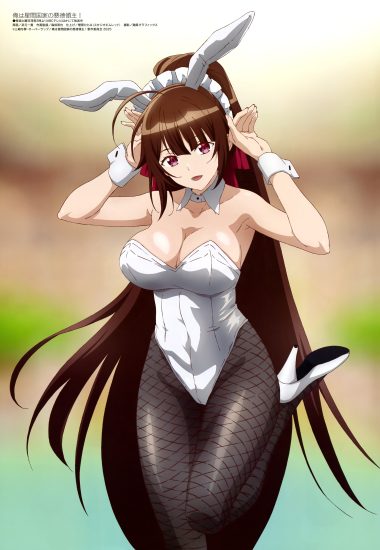 takemoto kazuki ore wa seikan kokka no akutoku ryoushu! amagi (seikankokka) animal ears bunny ears bunny girl fishnets heels no bra pantyhose