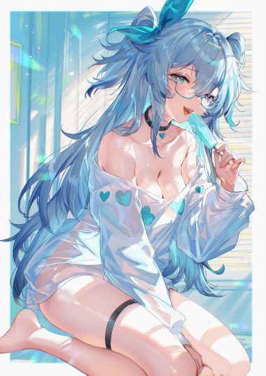 shanguier girls frontline pa-15 (girls frontline) bottomless garter megane no bra see through wet