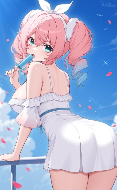 poinia honkai: star rail hyacine ass dress no bra summer dress