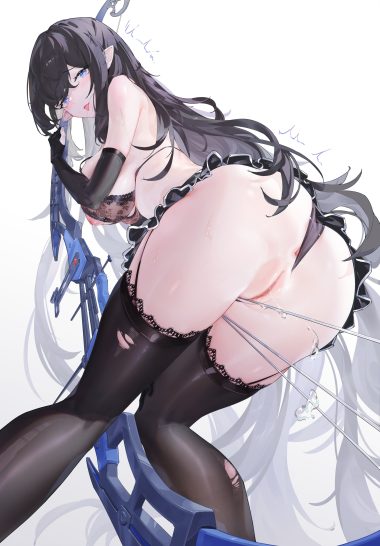 anus ass bra lingerie nipples pantsu panty pull pointy ears pussy pussy juice see through skirt lift stockings tagme thighhighs thong torn clothes uncensored weapon wet