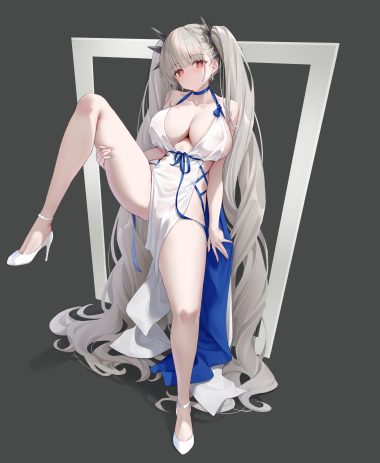 classic (zildjian33) azur lane formidable (azur lane) dress heels no bra nopan see through