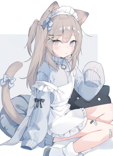 mokyuko animal ears bandaid gym uniform maid nekomimi tail