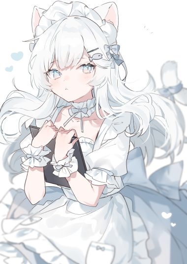 mokyuko animal ears maid nekomimi tail waitress