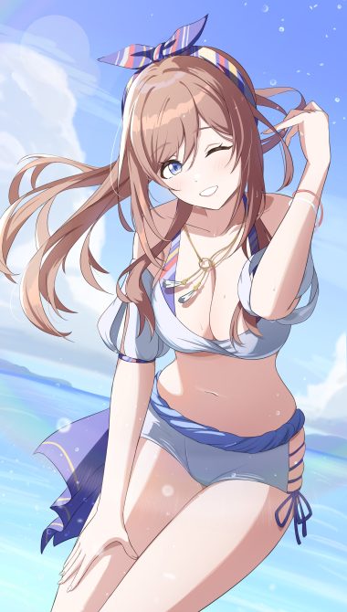 gakuen idolm@ster the idolm@ster himesaki rinami bikini swimsuits tagme