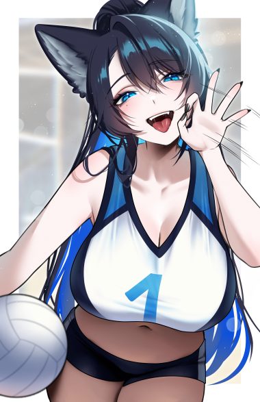 tofuubear reiko (tofuubear) animal ears cleavage