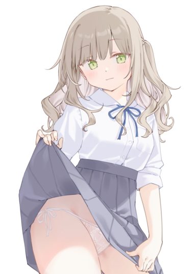 maigoyaki pantsu seifuku skirt lift string panties