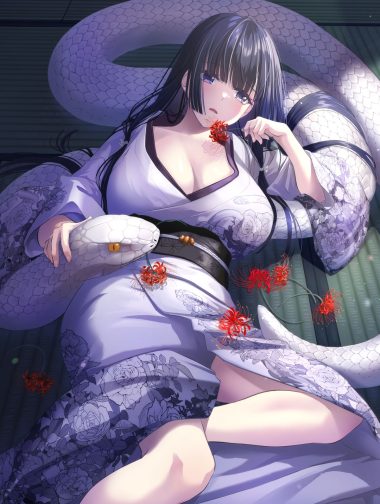 nakajima yuka cleavage kimono open shirt skirt lift