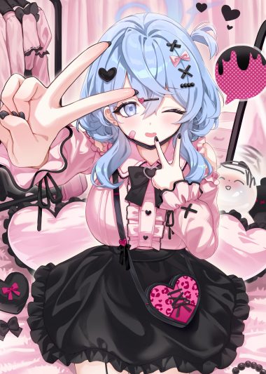 picter blue archive amau ako bandaid halo