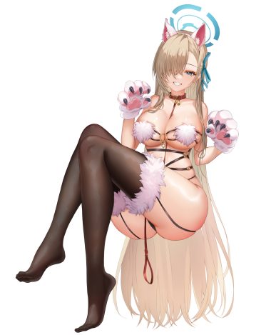raura.shun blue archive fate/grand order ichinose asuna mash kyrielight animal ears cosplay feet halo nekomimi no bra pantsu stockings thighhighs thong