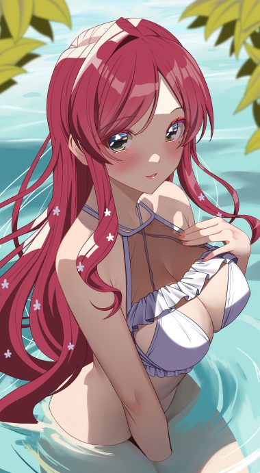 kimi no koto ga dai dai dai dai daisuki na 100-nin no kanojo hanazono hahari bikini see through swimsuits tagme wet