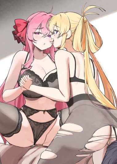 electriccross ass bra censored cunnilingus garter belt lingerie pantsu panty pull pantyhose penis pussy sex stockings thighhighs thong torn clothes
