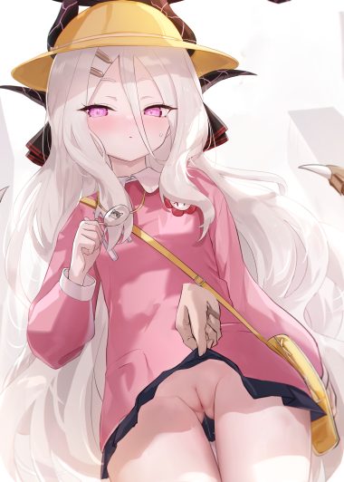 nekoya (liu) blue archive sorasaki hina devil halo horns loli nopan pussy pussy juice seifuku skirt lift uncensored wings