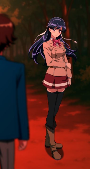 kakumeiki valvrave rukino saki seifuku tagme thighhighs vector trace
