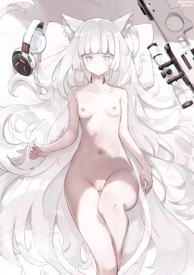 nekoya (liu) animal ears gun naked nekomimi nipples pussy tail uncensored