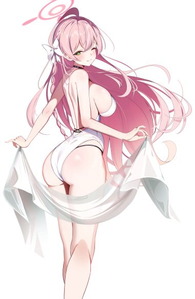 sikimosh blue archive urawa hanako ass halo swimsuits