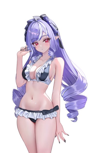 yuridango zenless zone zero vivian banshee bikini pointy ears swimsuits