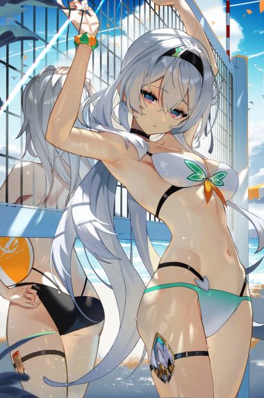 scottie honkai: star rail firefly stelle ass bikini garter swimsuits wet