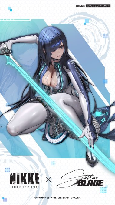 goddess of victory: nikke stellar blade raven (stellar blade) bodysuit garter no bra see through sword tagme