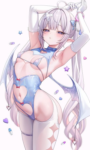 abpart bandaid bikini top cameltoe garter leotard loli pointy ears swimsuits wings